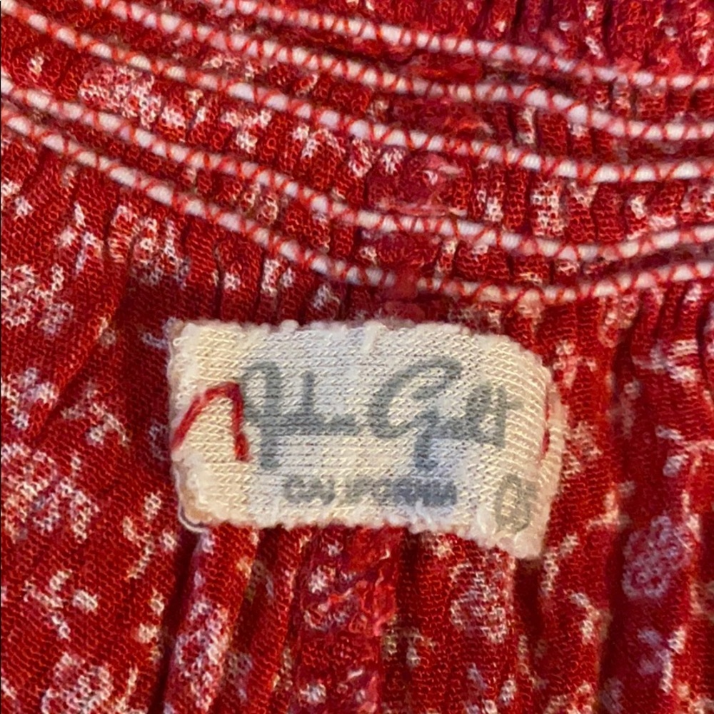 Red Flowy Shorts - Picture 2 of 2